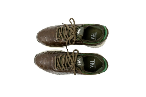 Men's Eagle - Ostrich Skin Golf Shoes in Olive