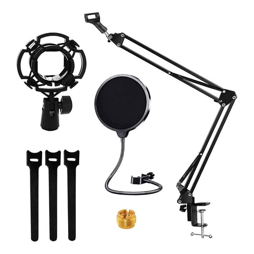 5Core Microphone Stand Suspension Desk Scissor Boom Arm 16" Shock