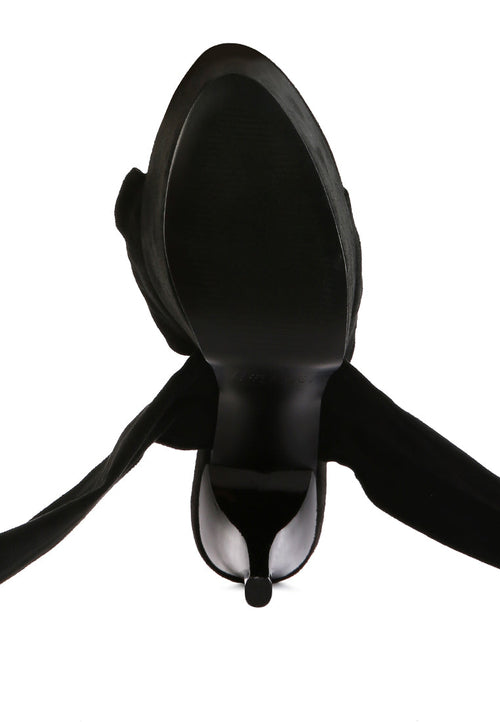 Bauble High Heeled Lace Up Sandals