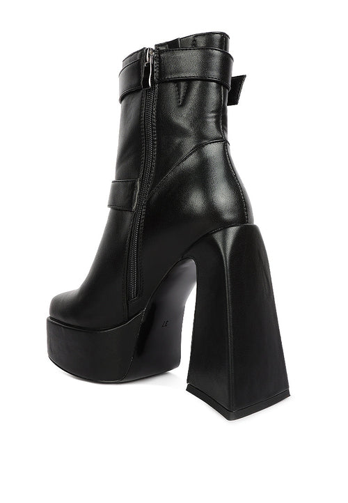 Hot Cocoa High Platform Ankle Boots