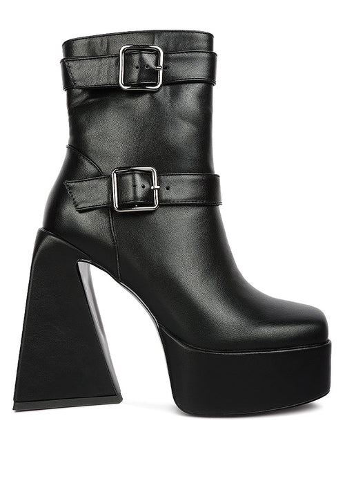 Hot Cocoa High Platform Ankle Boots