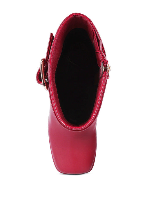 Hot Cocoa High Platform Ankle Boots