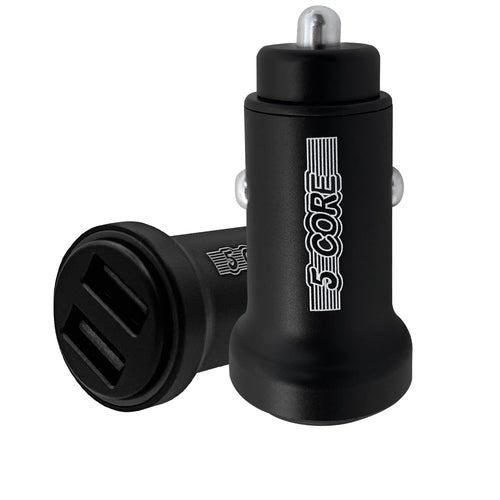 5 Core Fast Car Charger Pair Quick Charging Phone USB Adapter 2 Port
