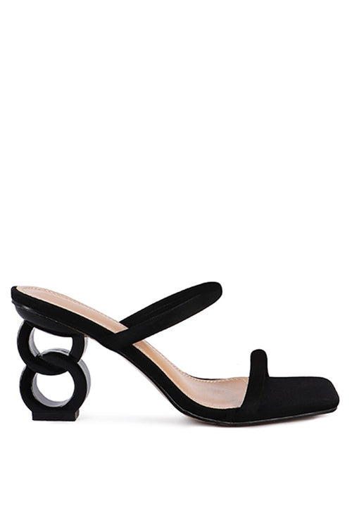 Downtown Double Strap Fantasy Heel Sandals