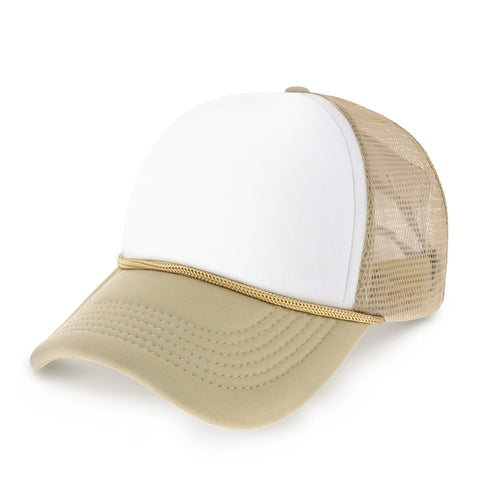 Two-Tone Foam Cap with Rope