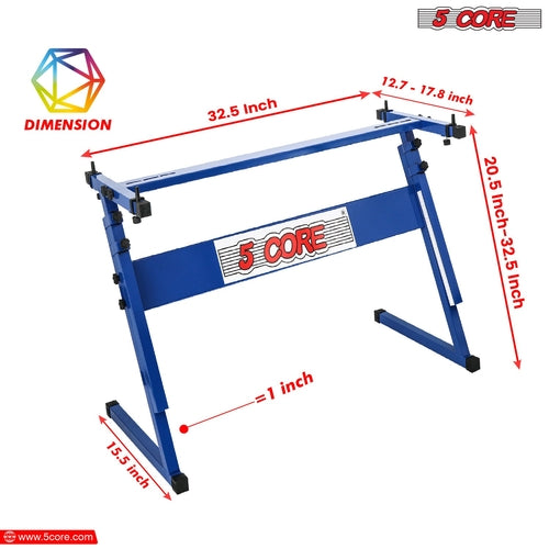 5 Core Keyboard Stand Z Style Height Adjustable Sturdy Piano Riser
