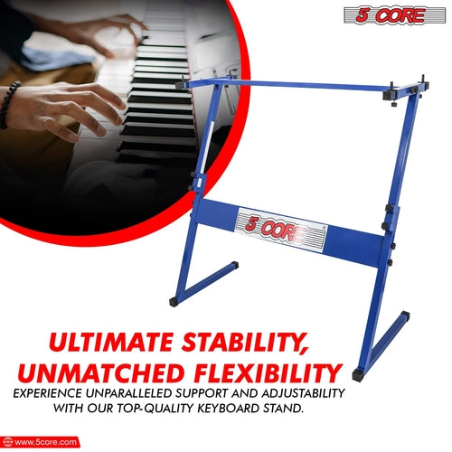 5 Core Keyboard Stand Z Style Height Adjustable Sturdy Piano Riser