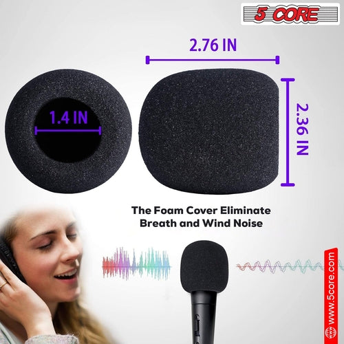 5Core Recording Microphone Podcast Bundle Professional Condenser