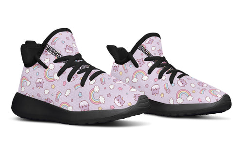 Kids Shoes Sneakers Rainbow And Cats