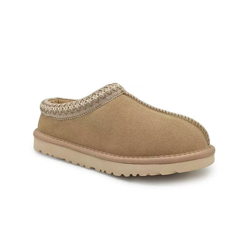 Furry Slip-On Woman Clogs Fuzzy Cozy Open-Back Snow Boots