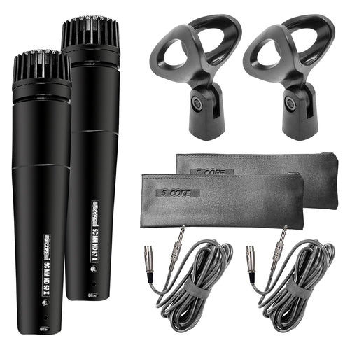 5Core XLR Microphone Dynamic Mic Karaoke Singing Studio Microfono