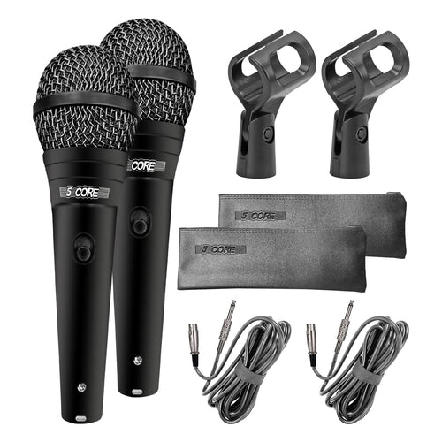 5Core XLR Microphone Dynamic Mic Karaoke Singing Studio Microfono