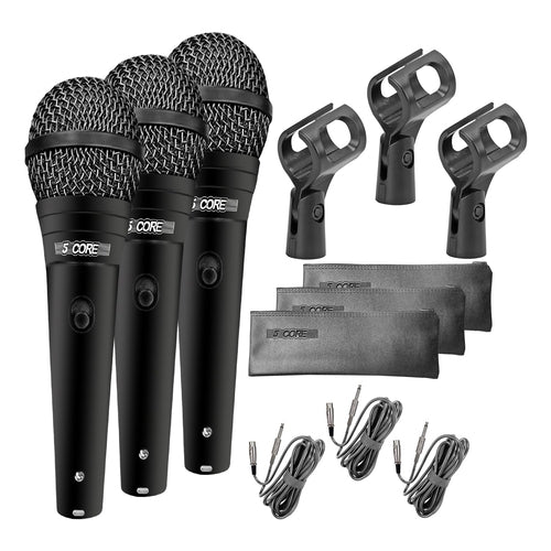 5Core XLR Microphone Dynamic Mic Karaoke Singing Studio Microfono