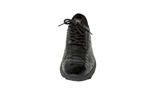 W&H Men's Viper - Python Golf Shoes in Black