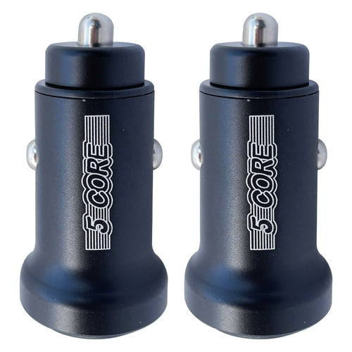 5 Core Fast Car Charger Pair Quick Charging Phone USB Adapter 2 Port