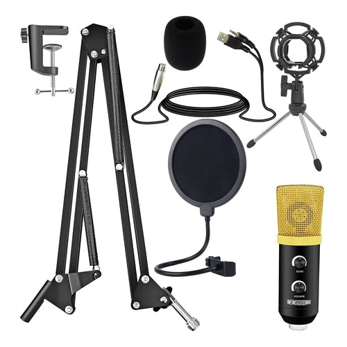 5Core Recording Microphone Podcast Bundle Professional Condenser