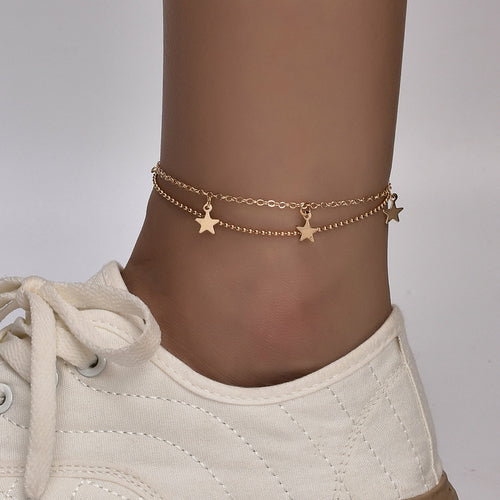 Boho Butterfly Charm Anklet For Women Gold/Silver
