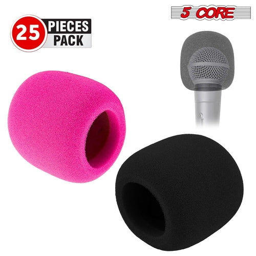 5Core Microphone Cover Soft Foam Mic Windscreen Windproof Sponge for