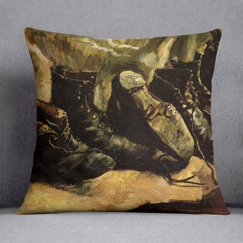 Three Pairs of Shoes by Van Gogh Cushion