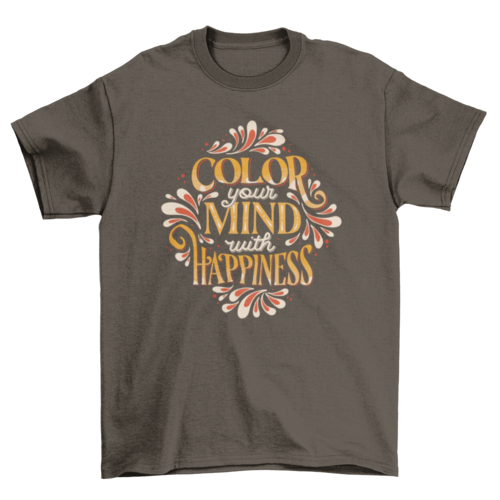 Color your mind t-shirt