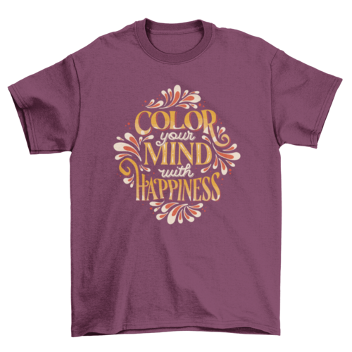 Color your mind t-shirt