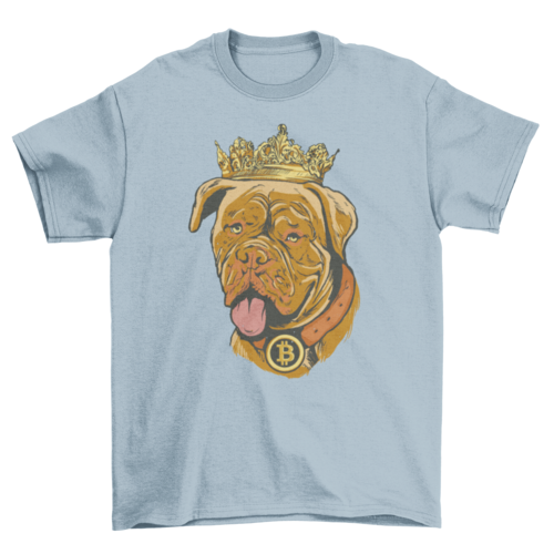 Cool bitcoin dog t-shirt