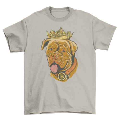Cool bitcoin dog t-shirt