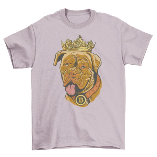 Cool bitcoin dog t-shirt