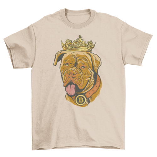 Cool bitcoin dog t-shirt