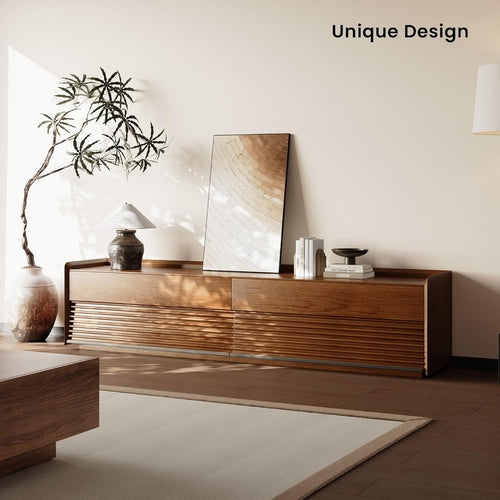 Mid Century Modern TV Stand, 78.74" Entertainment Center with LED