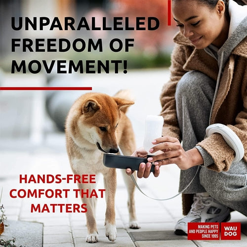 WAUDOG Hands Free Retractable Dog Leash for Small Medium and Large