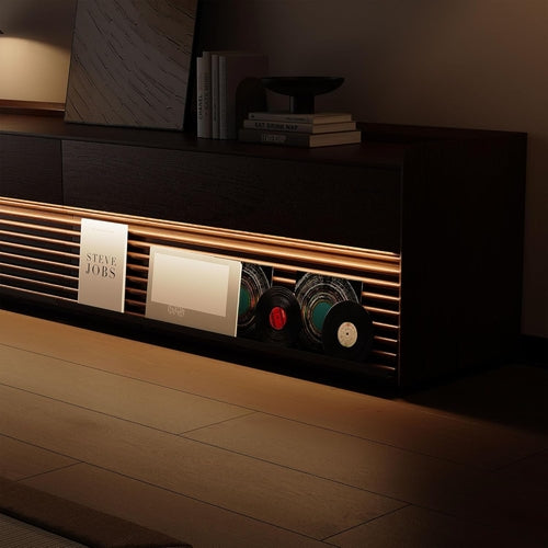 Mid Century Modern TV Stand, 78.74" Entertainment Center with LED