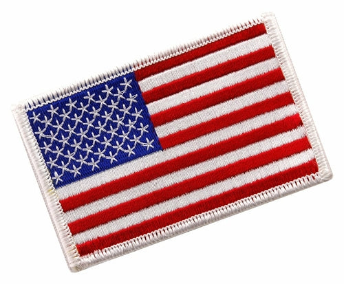 Tactical USA Flag Patch with Detachable Backing