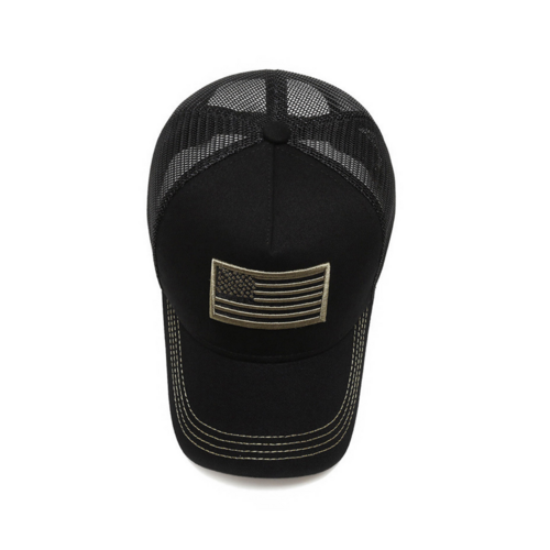 JupiterGear American Flag Trucker Hat with Adjustable Strap |
