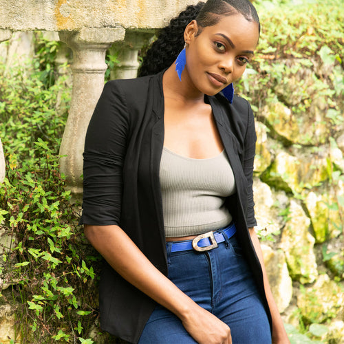 Women's Horn & Leather Belt