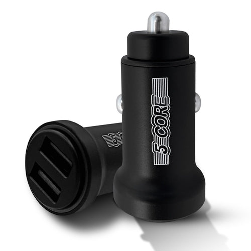 5 Core Fast Car Charger Pair Quick Charging Phone USB Adapter 2 Port