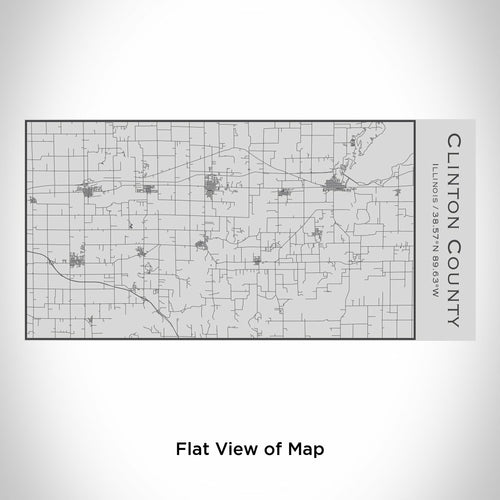 Clinton County - Illinois Engraved Map Insulated Bottle