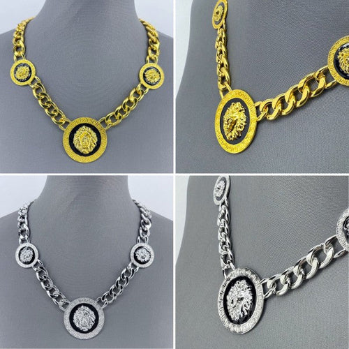 Lion Head Designer Inspired Necklace