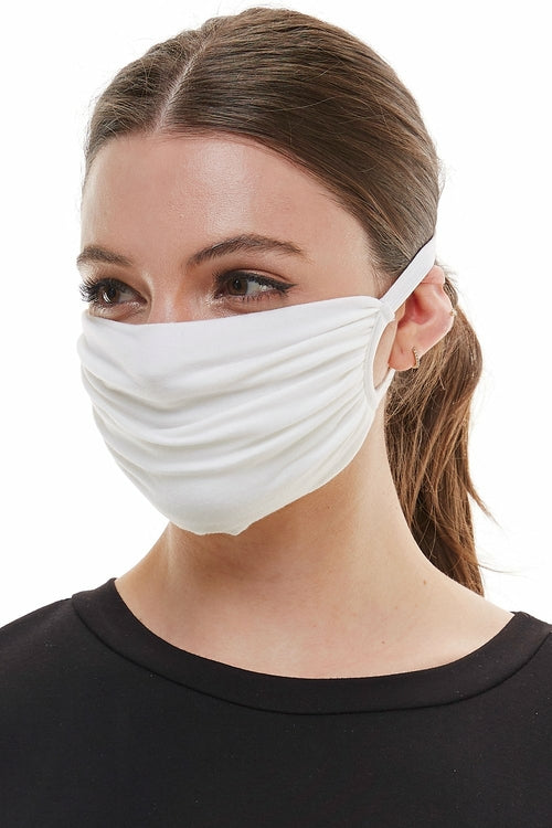 Fabric stretchable elastic head loops washable reusable face cover