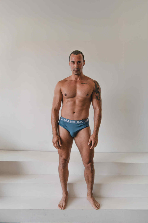 Men's Classic Steel Blue Brief Underwear