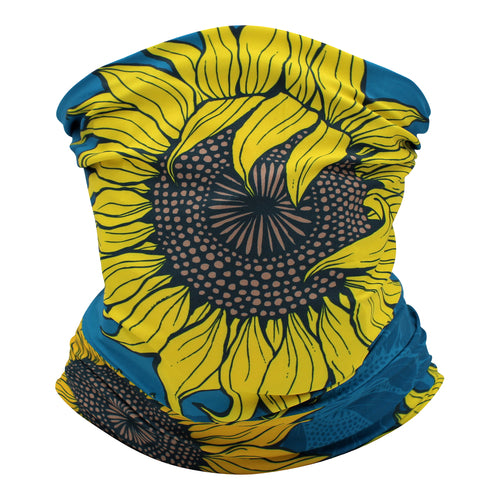 Neck Gaiter/Balaclava/Magic Scarf Headband & Face Mask (Sunflower)