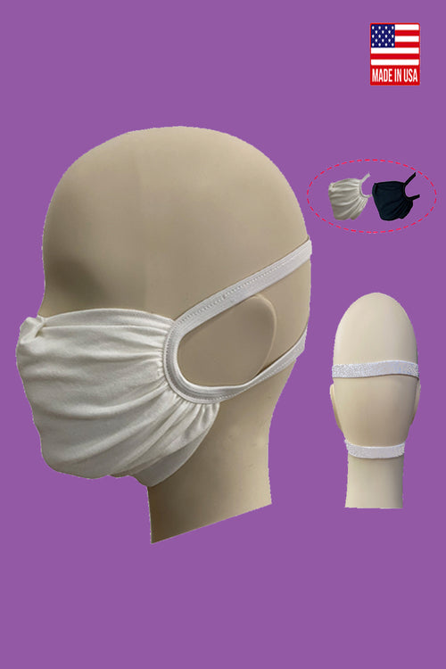 Stretchable elastic head loop washable reusable anti-dust shield mask