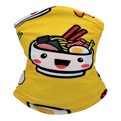 Neck Gaiter/Balaclava/Magic Scarf Headband & Face Mask (Ramen Bowl)