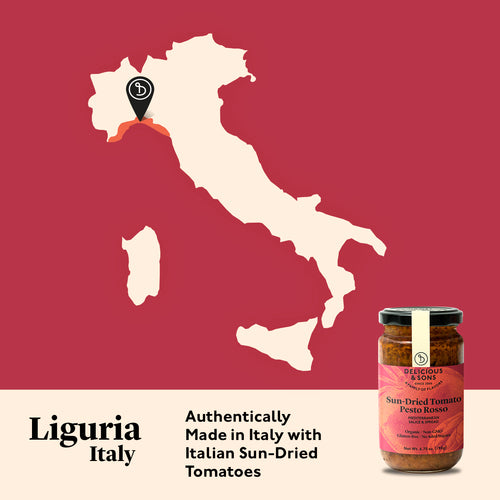 Delicious & Sons Organic Sun-Dried Tomato Pesto Rosso 6.70 oz 3 Pack