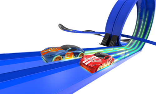 Super 8 Loop Glow in the Dark R/C Slot Racing 46ft Track