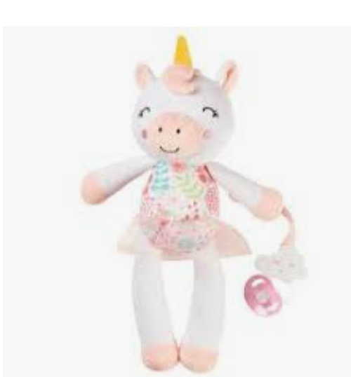 Unicorn Plush Paci Holder