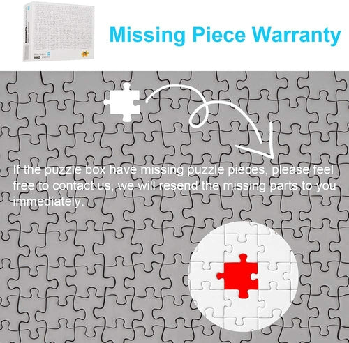 1000 Pieces White Hell Puzzle for Adults Kids