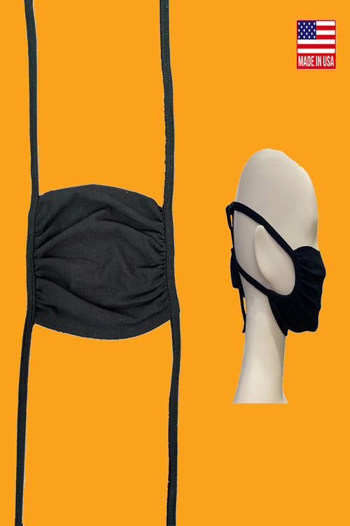 Cloth tie face covering washable reusable anti-dust shield face mask