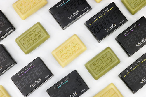 Calithea 3 Pack 100% Organic Olive Oil Soap w/ Shea Butter & Oatmeal
