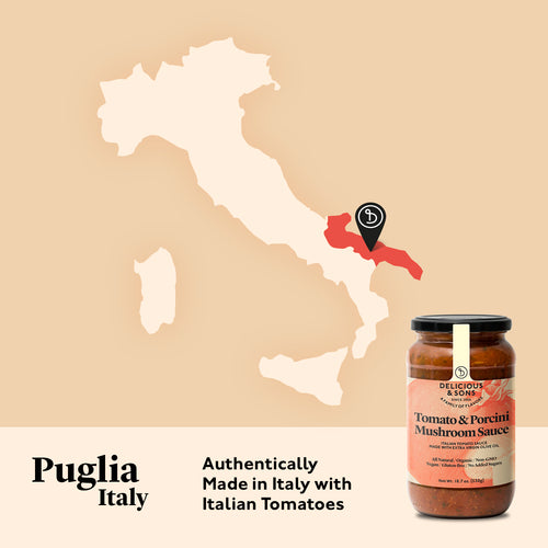 Delicious & Sons Organic Tomato & Porcini Mushroom Pasta Sauce 3 Pack